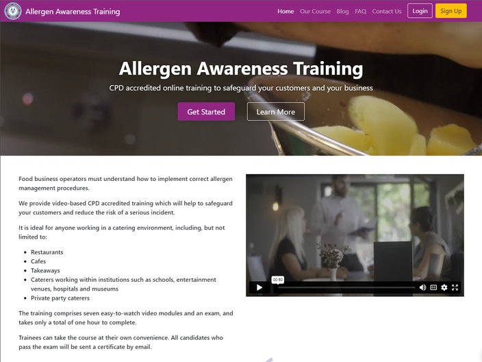 Allergen Awareness Training